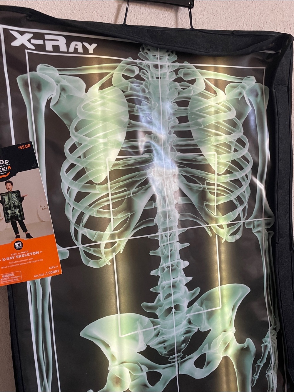 NWT Kids and Adult OS Light Up X-Ray Skeleton Costume - Picture 3 of 3